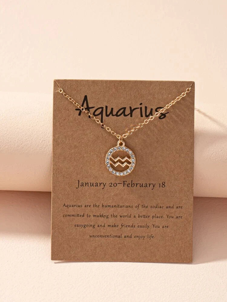 Sternzeichen-Halskette - Zodiac-Halskette für Astrologie-Fans