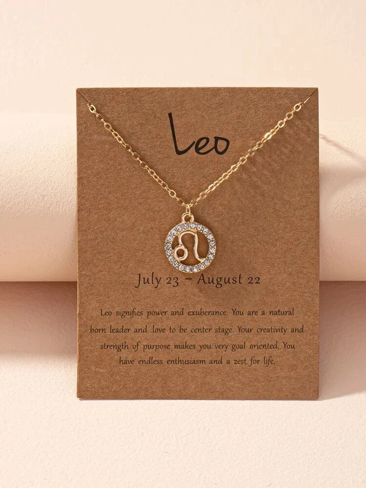Sternzeichen-Halskette - Zodiac-Halskette für Astrologie-Fans