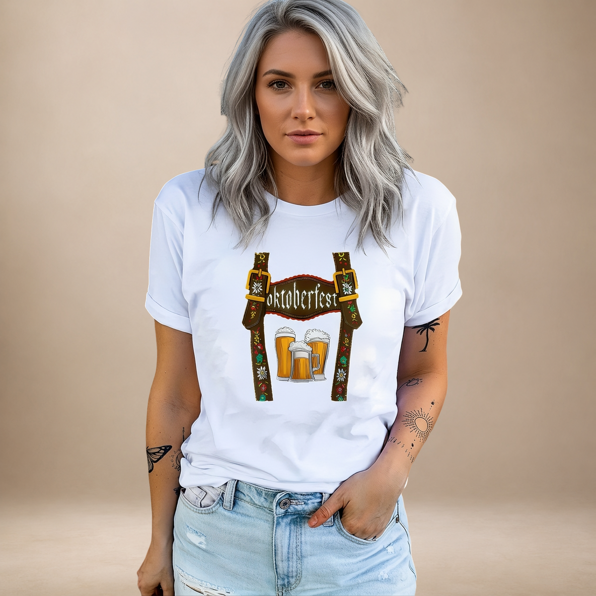 Olivia - Bequemes Oktoberfest-T-Shirt mit Motiv