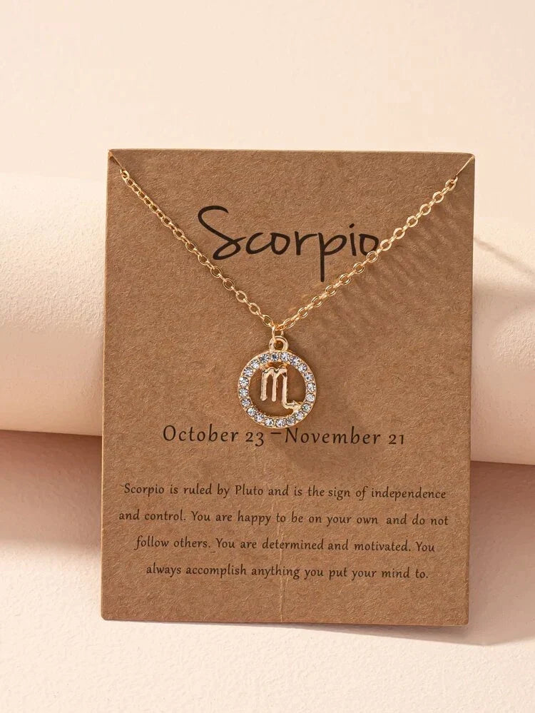 Sternzeichen-Halskette - Zodiac-Halskette für Astrologie-Fans