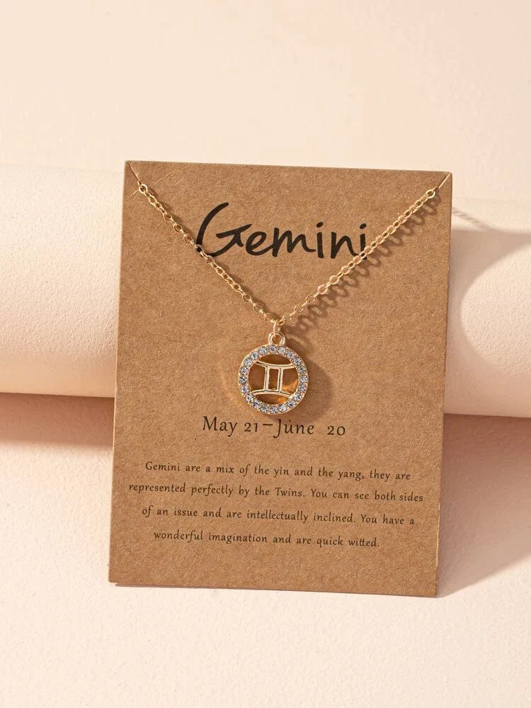 Sternzeichen-Halskette - Zodiac-Halskette für Astrologie-Fans