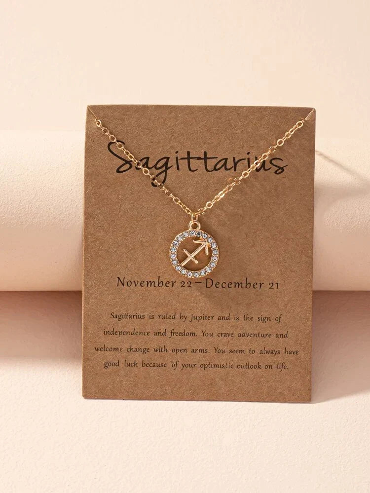 Sternzeichen-Halskette - Zodiac-Halskette für Astrologie-Fans