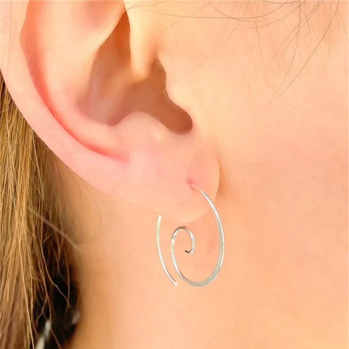 Yara – Boho-spiralohrringe aus edlem Metall