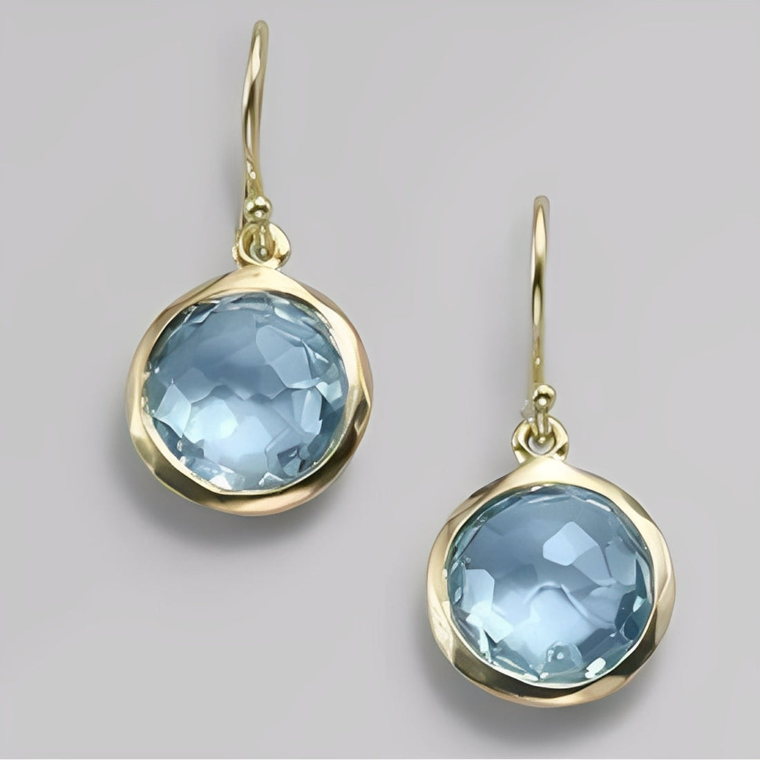 Azura – Vintage-Ohrringe mit blauen Akzenten