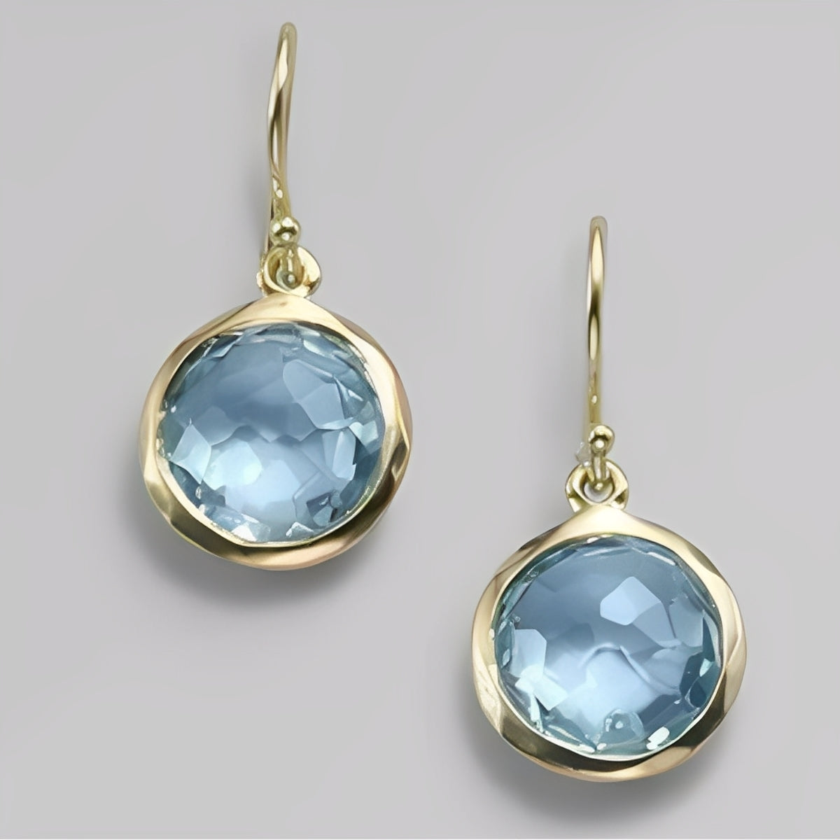 Azura – Vintage-Ohrringe mit blauen Akzenten