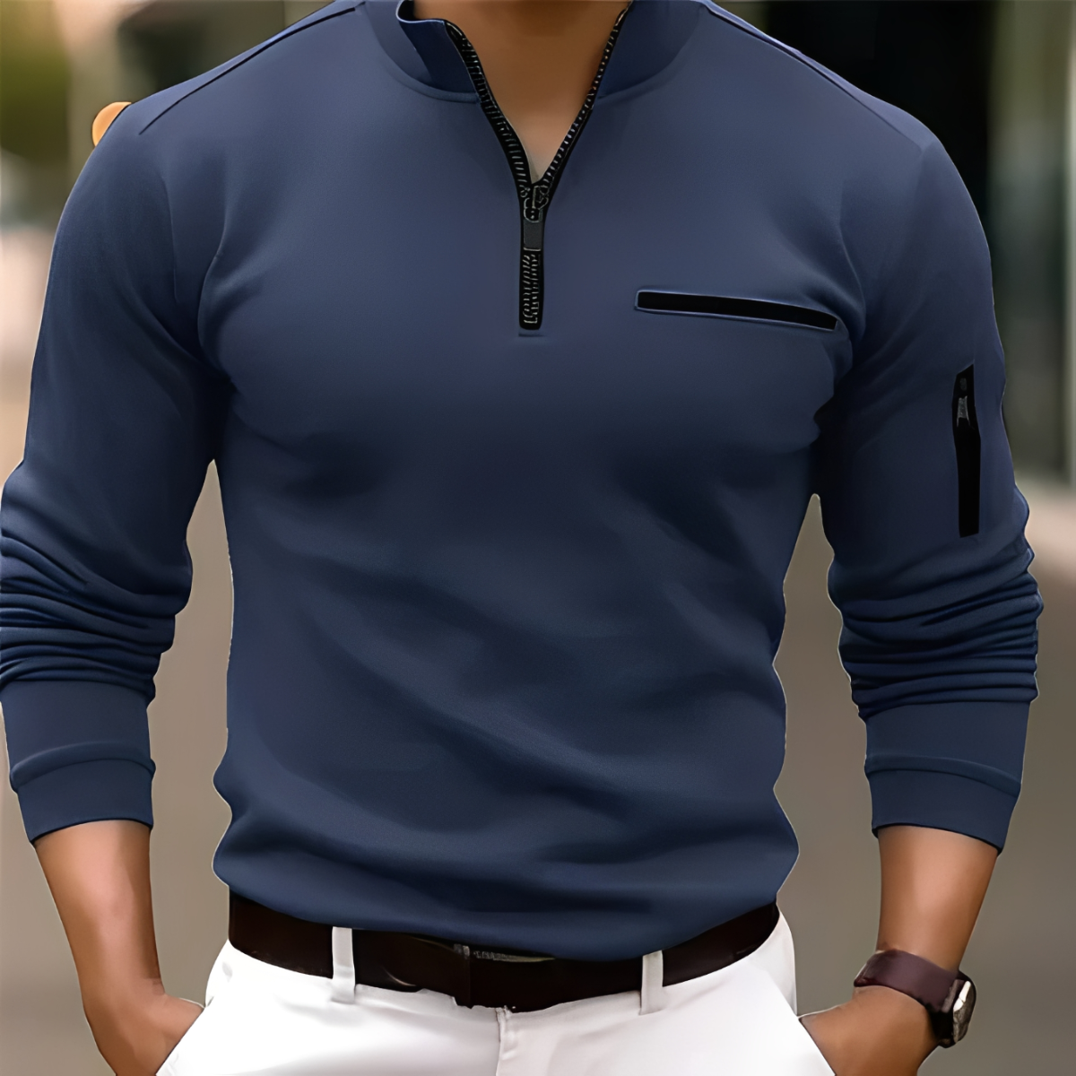 Marco - Stilvoller Pullover mit Reißverschluss