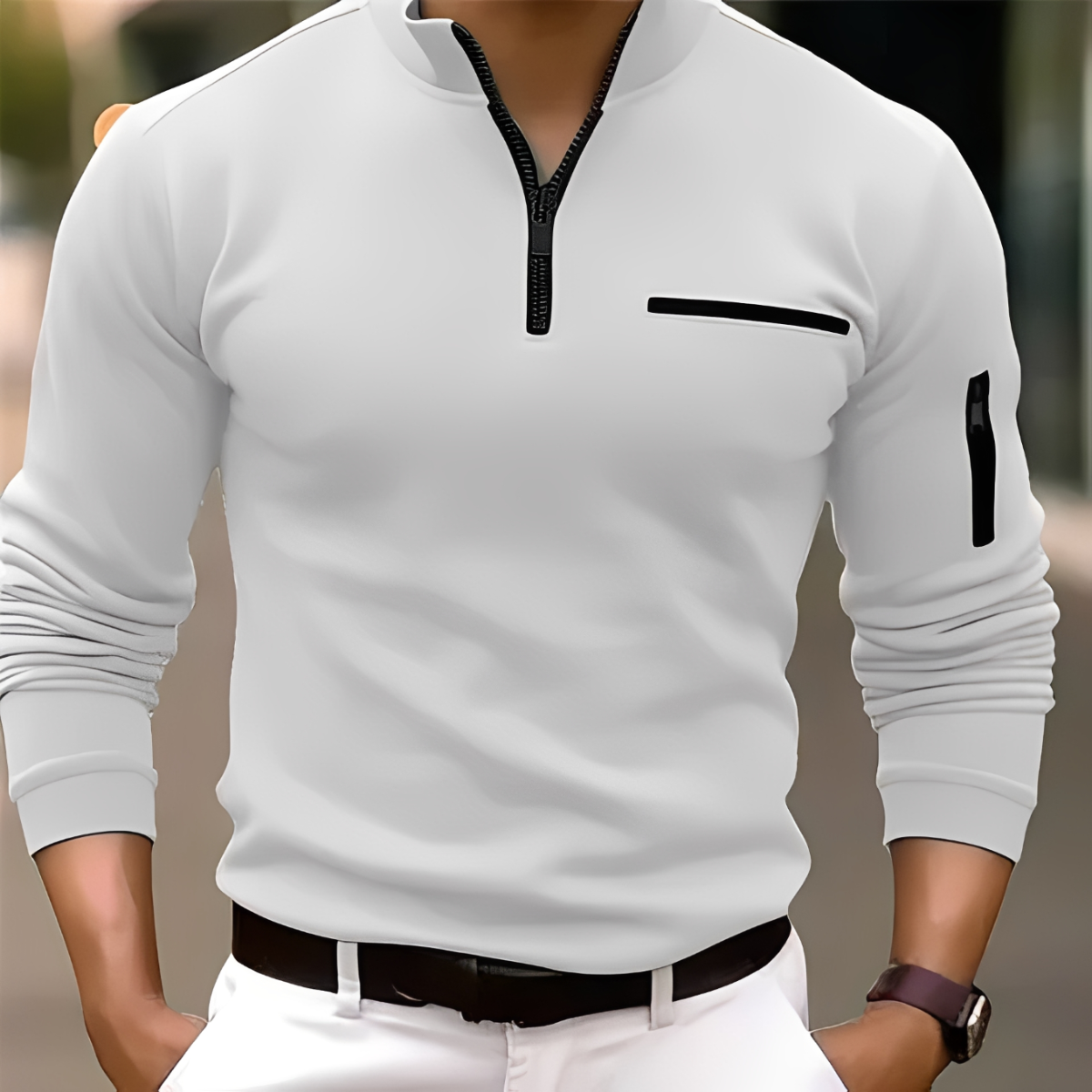 Marco - Stilvoller Pullover mit Reißverschluss