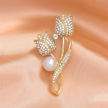 Jackie – Elegante Brosche in Tulpenform