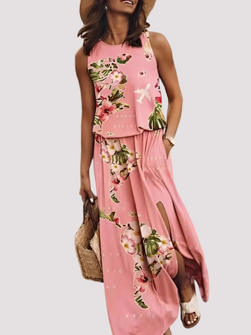 Halle - Schickes, ärmelloses Damen-Maxikleid