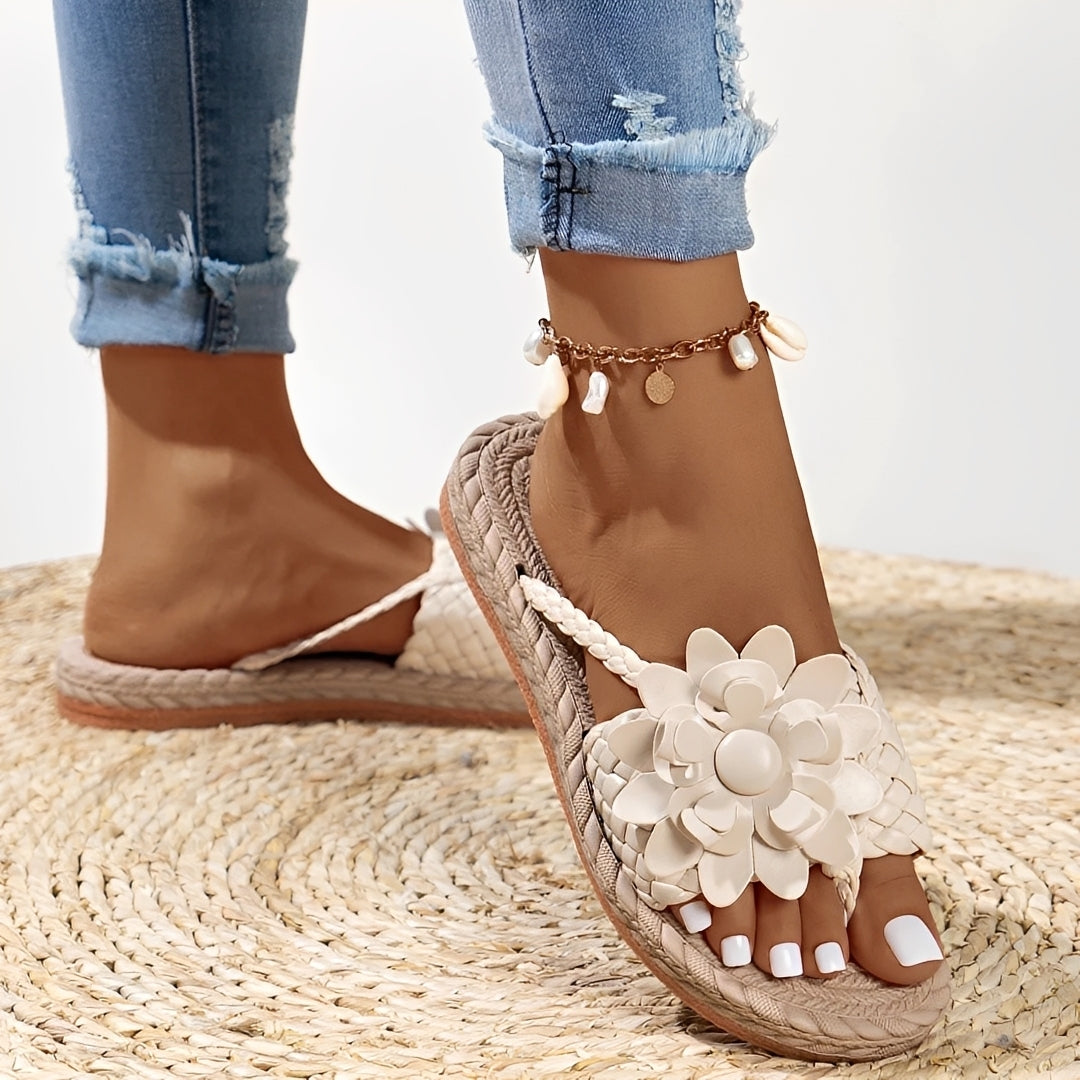 Saira - Komfortable Geflochtene Flip Flops