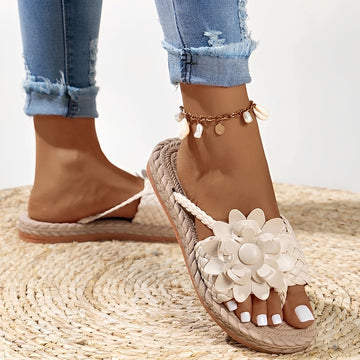 Saira - Komfortable Geflochtene Flip Flops
