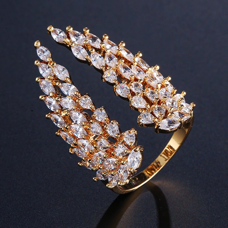Isaline – Engelsschwingenring in Silber