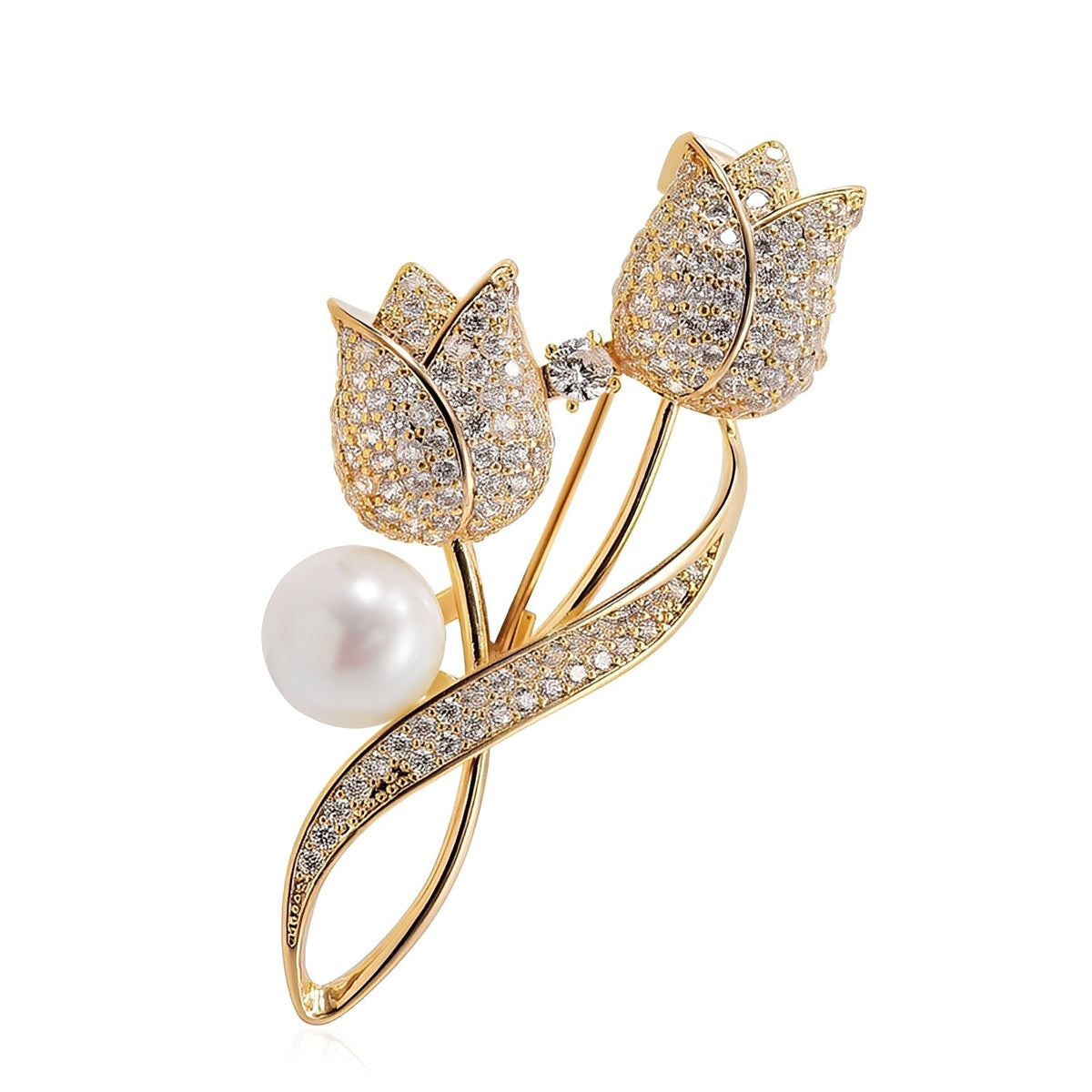 Jackie – Elegante Brosche in Tulpenform