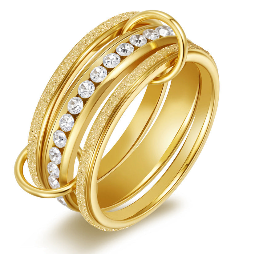 Glenda – Stapelbarer Ring mit funkelnden Details