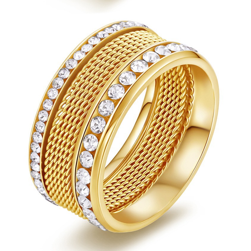 Glenda – Stapelbarer Ring mit funkelnden Details