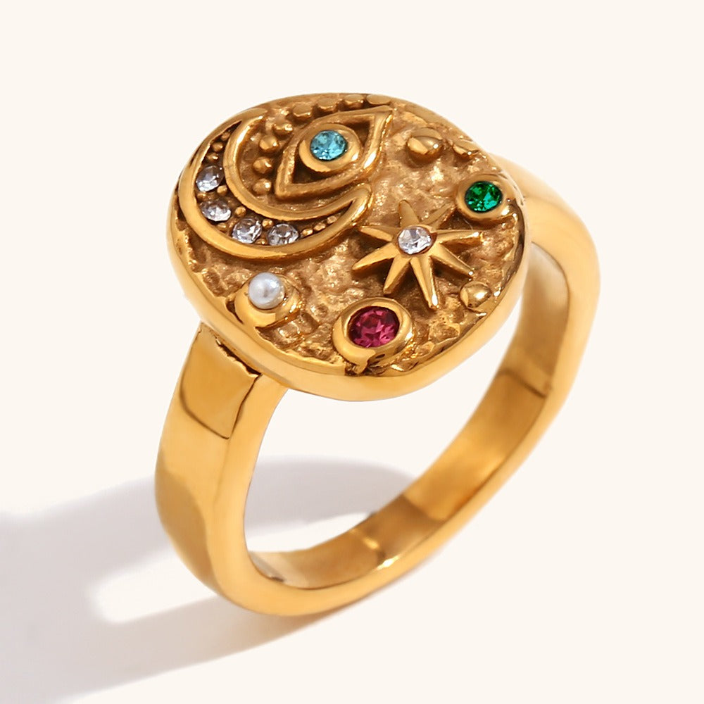 Solenya – Ring mit Sonnen-Mond-Motiv