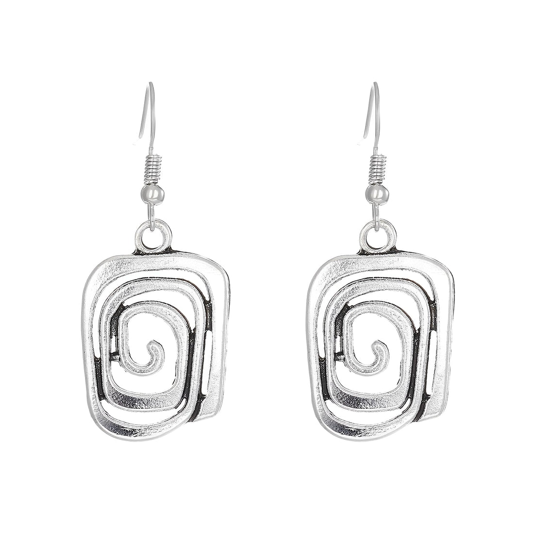 Kaia – Boho-Ohrringe aus Silber mit Spiralmotiv