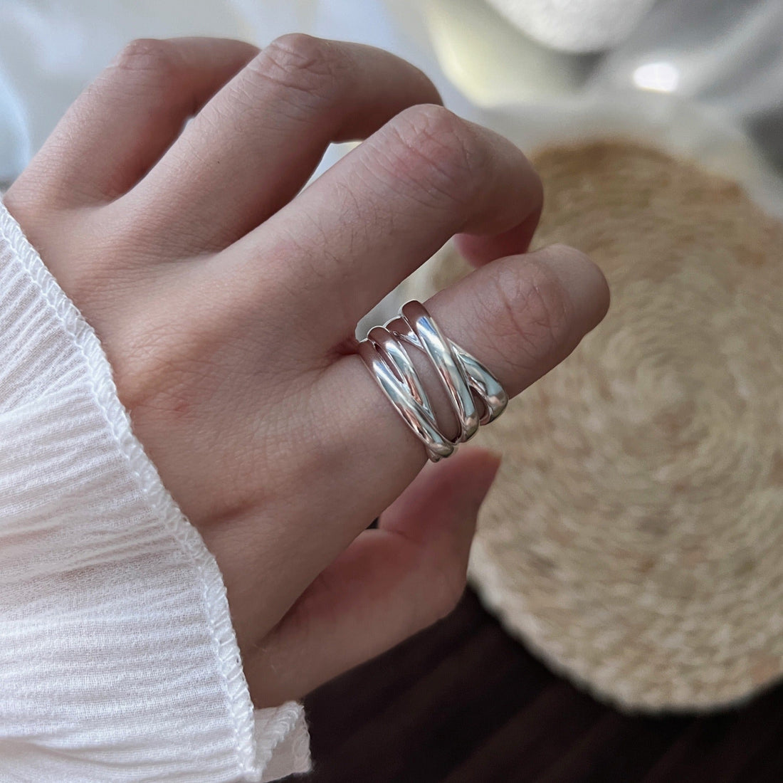 Riley – Geometrischer Ring der romantischen Liebe