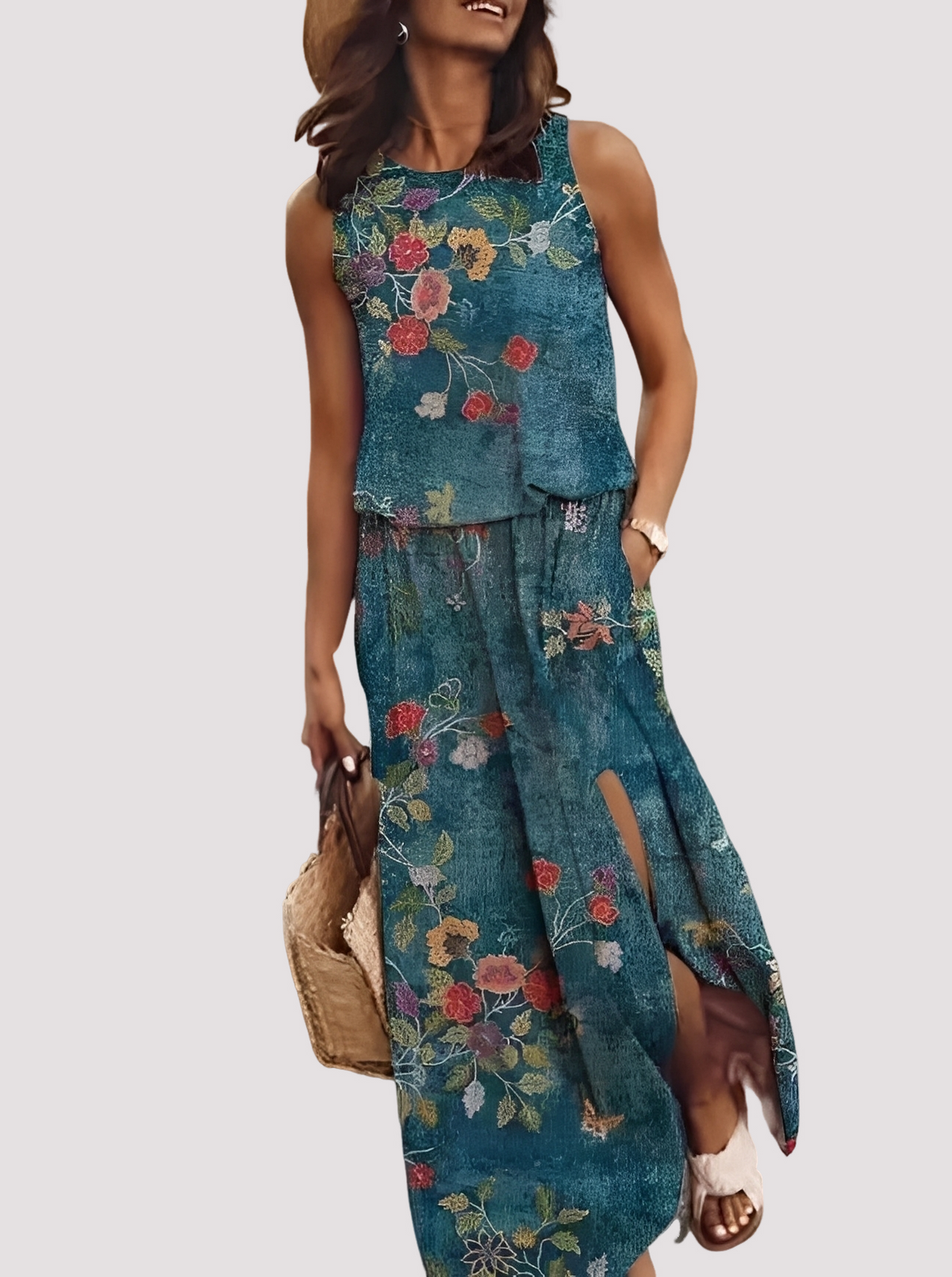 Halle - Schickes, ärmelloses Damen-Maxikleid