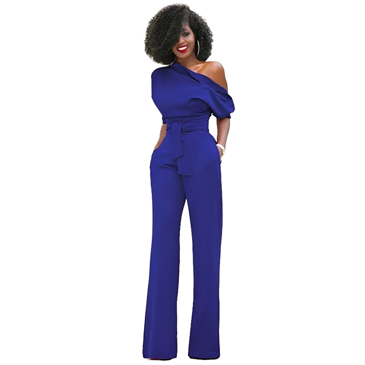 Marie - Stilvoller schulterfreier Jumpsuit für Damen