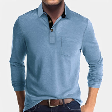 Hardy - Bequemes langärmeliges Poloshirt