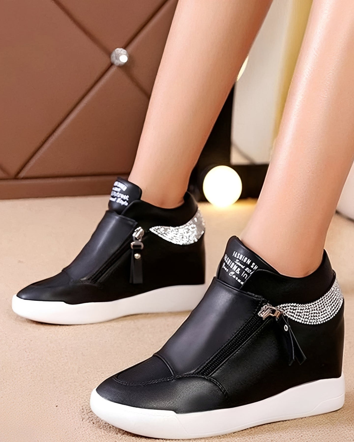 Vanessa - Trendige High-Top-Wedges