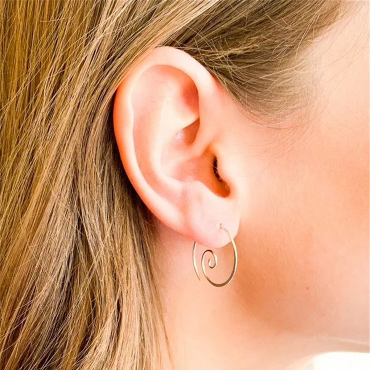 Yara – Boho-spiralohrringe aus edlem Metall