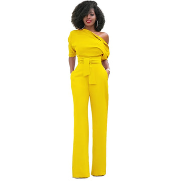 Marie - Stilvoller schulterfreier Jumpsuit für Damen