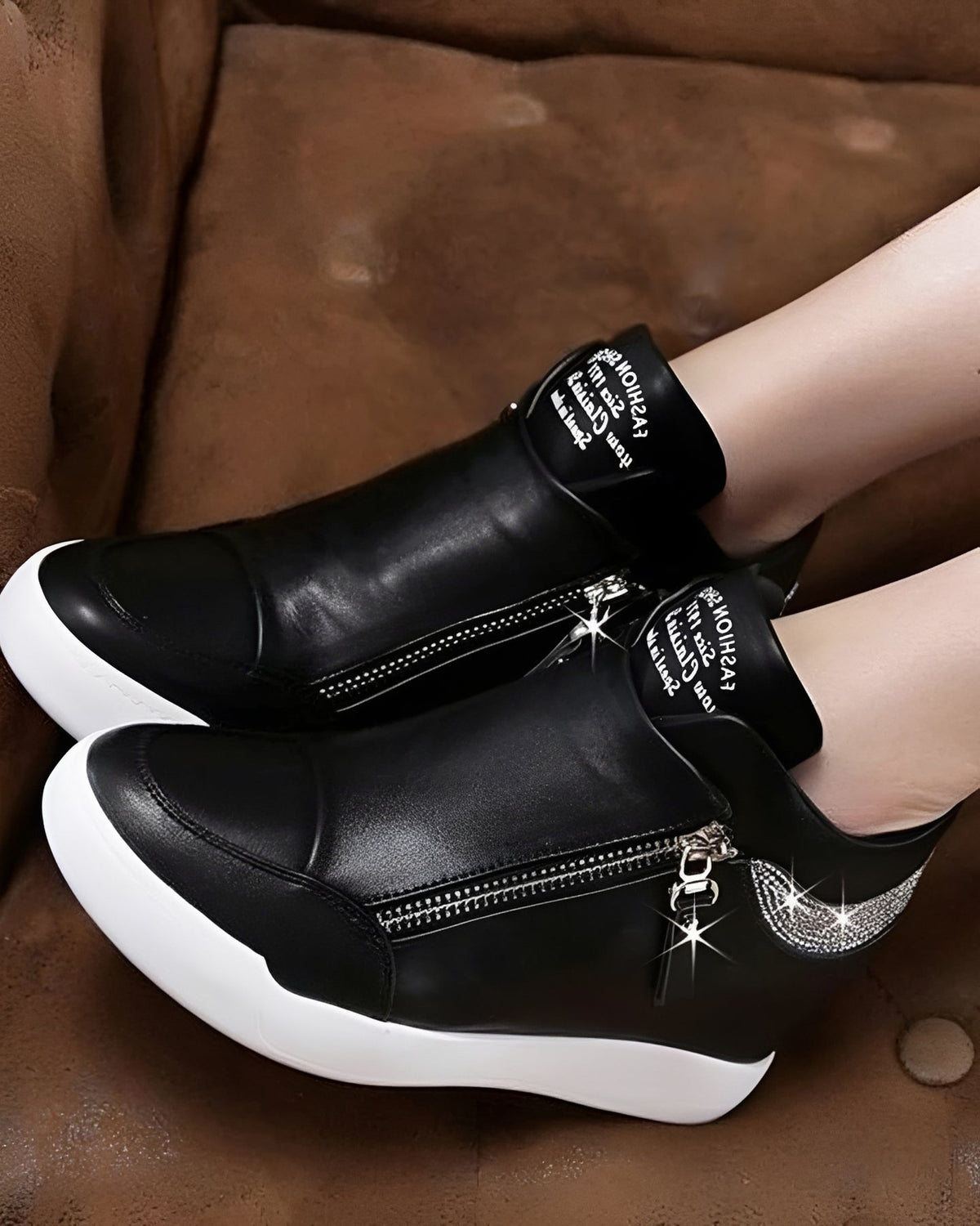 Vanessa - Trendige High-Top-Wedges