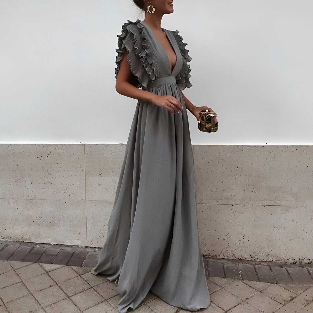 Dorsey - Elegantes langes Maxikleid