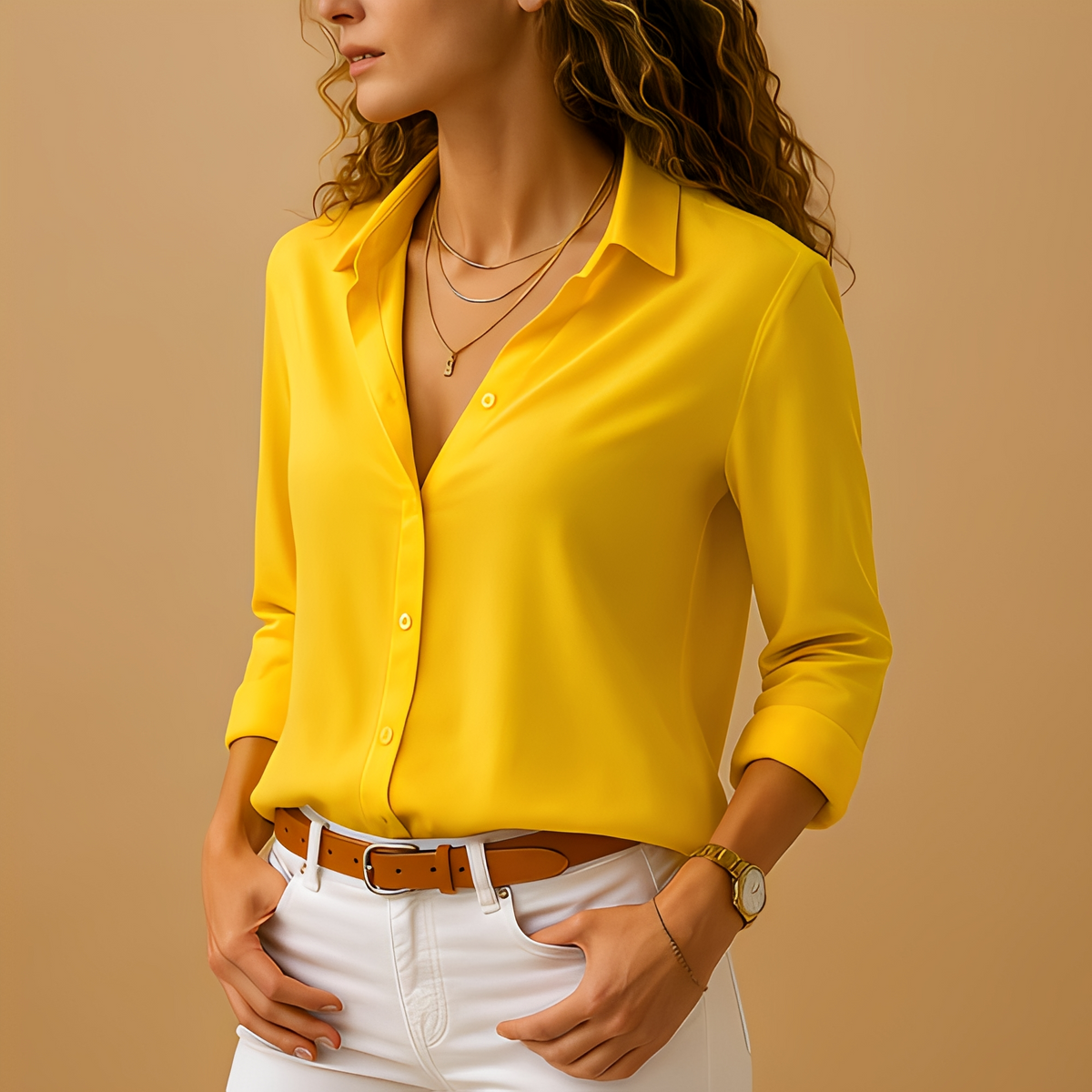 Akera - Elegante Langarmbluse für Damen