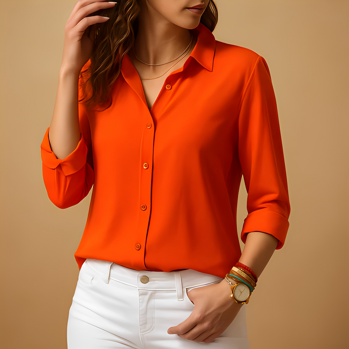 Akera - Elegante Langarmbluse für Damen