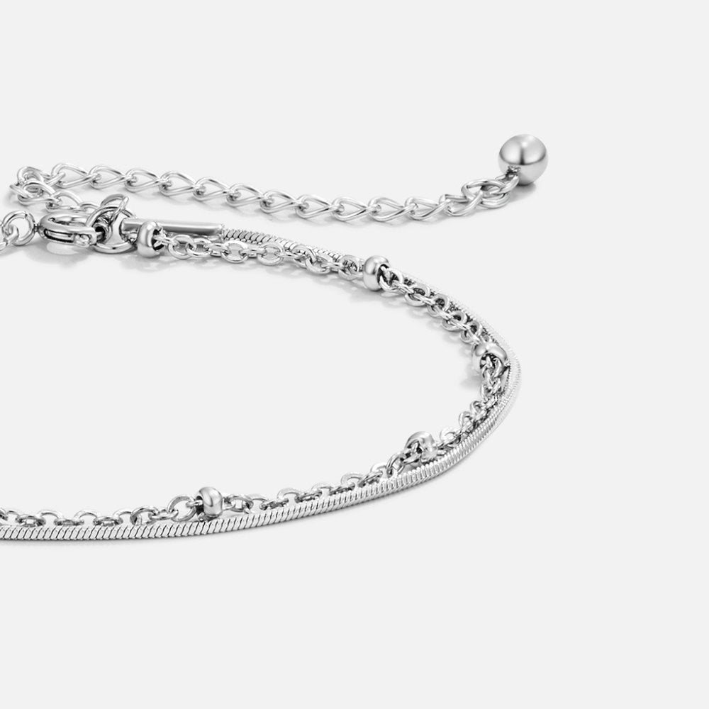 Oya - Mehrlagiges Silberarmband