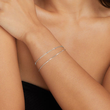 Oya - Mehrlagiges Silberarmband