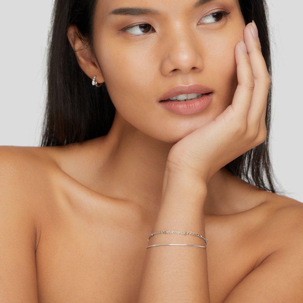 Oya - Mehrlagiges Silberarmband