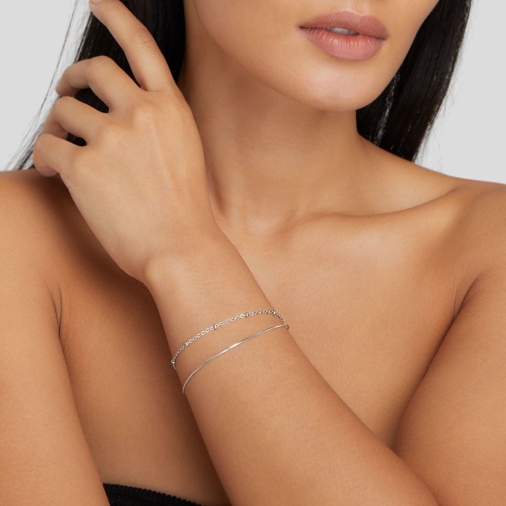 Oya - Mehrlagiges Silberarmband