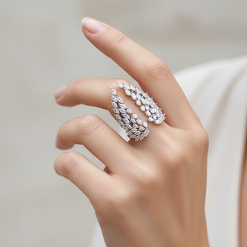 Isaline – Engelsschwingenring in Silber