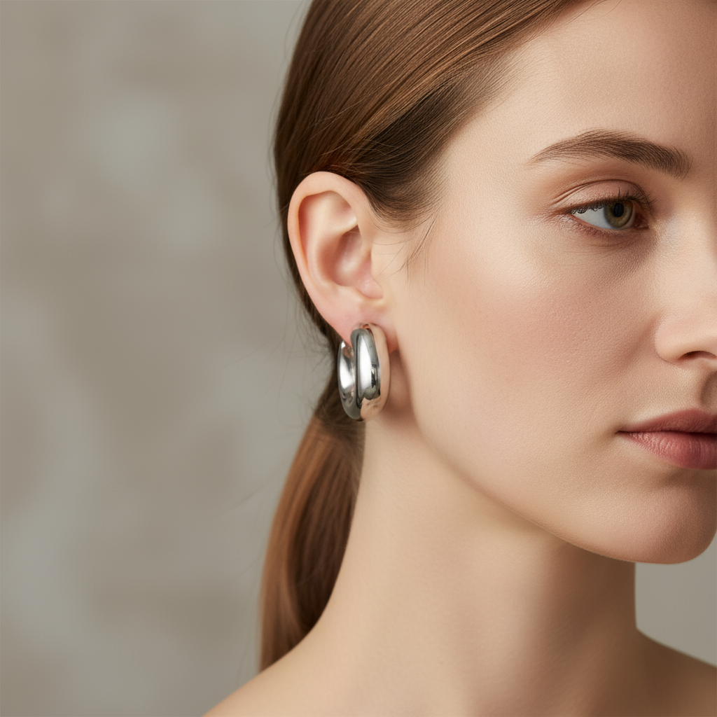 Amandine – Markante Ohrringe mit geometrischer Form