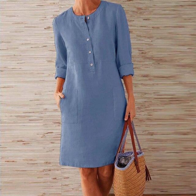 Raquel - Kleid mit langen Ärmeln aus Komfortmaterial
