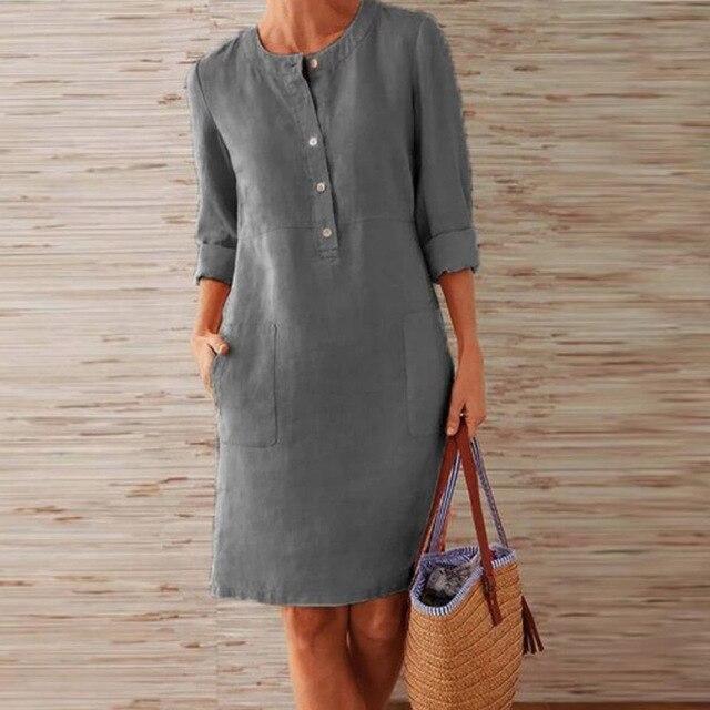 Raquel - Kleid mit langen Ärmeln aus Komfortmaterial