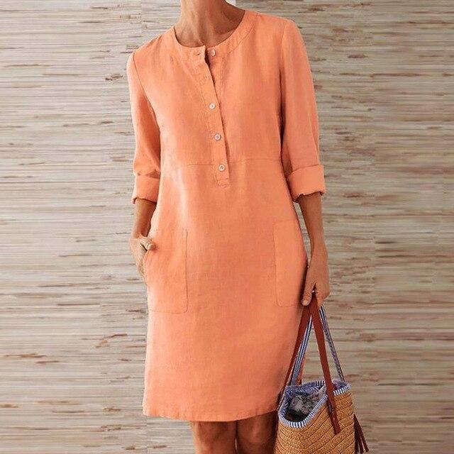 Raquel - Kleid mit langen Ärmeln aus Komfortmaterial
