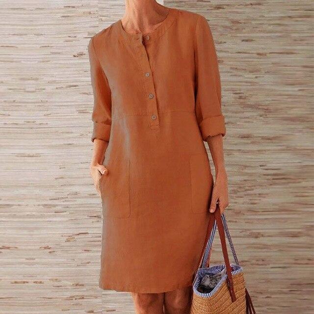 Raquel - Kleid mit langen Ärmeln aus Komfortmaterial