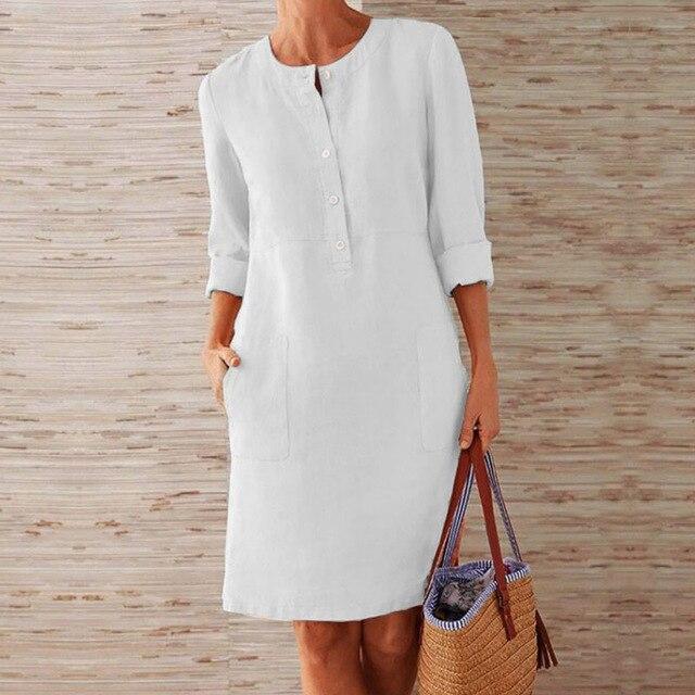 Raquel - Kleid mit langen Ärmeln aus Komfortmaterial