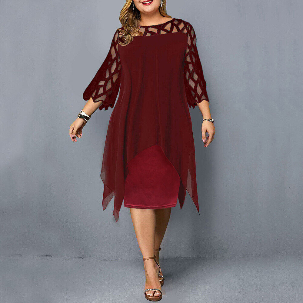 Cathryn - Schickes Midi-Kleid in großen Größen