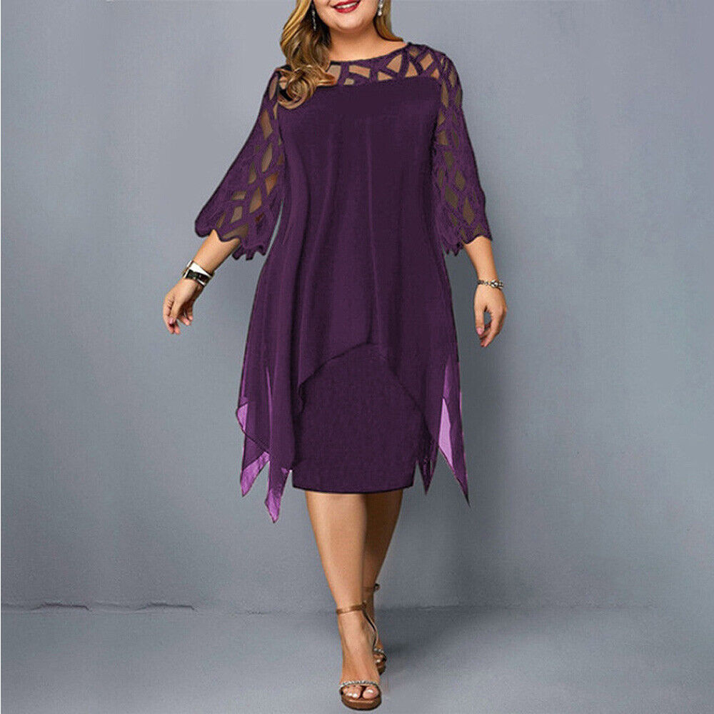 Cathryn - Schickes Midi-Kleid in großen Größen