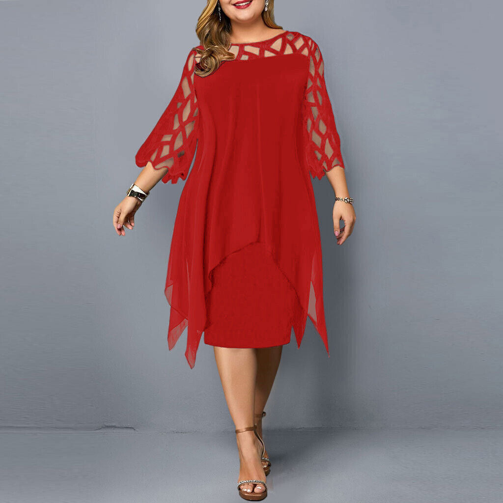 Cathryn - Schickes Midi-Kleid in großen Größen