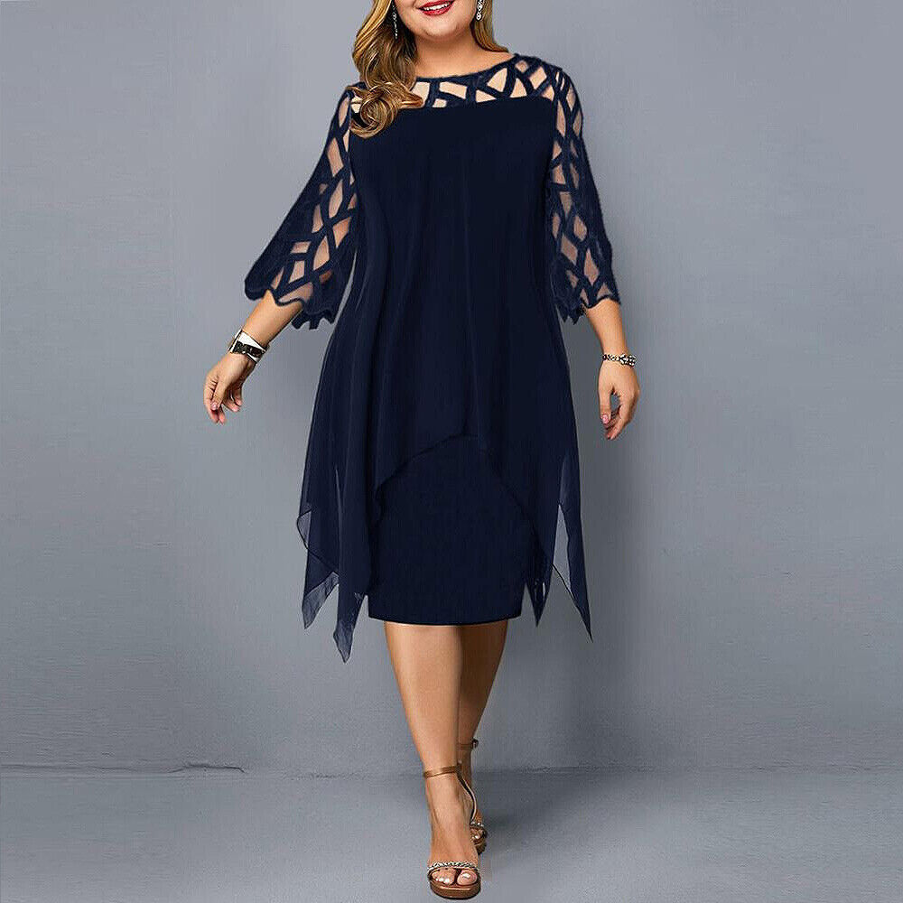 Cathryn - Schickes Midi-Kleid in großen Größen