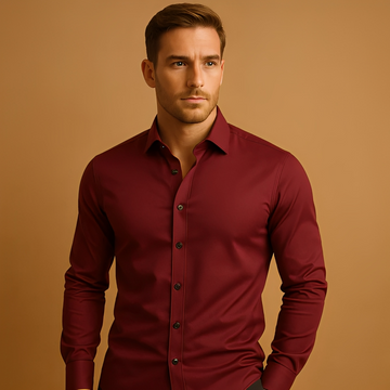 Aldous - Hemd mit Stretch-Formal-Fit-Schnitt für Herren