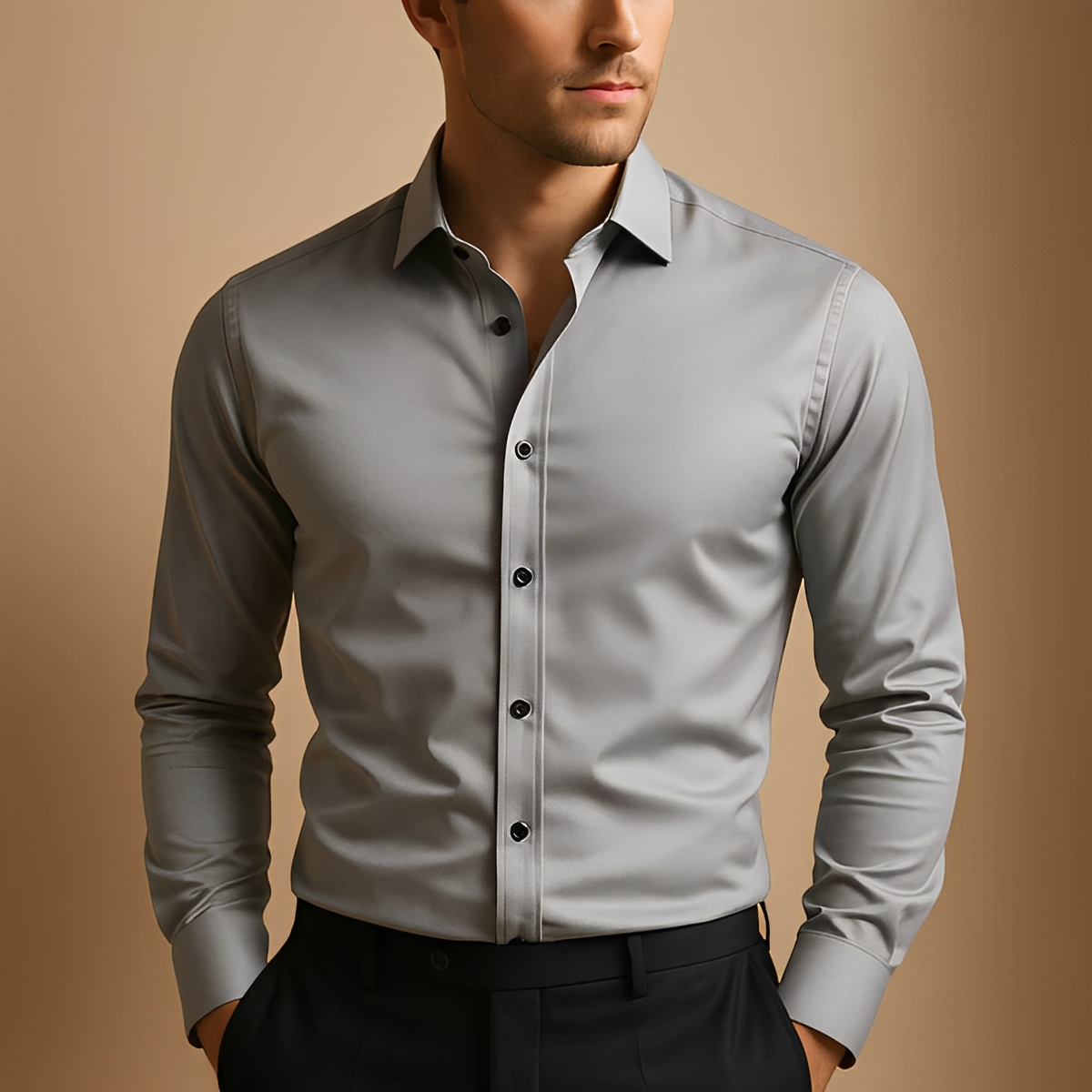 Aldous - Hemd mit Stretch-Formal-Fit-Schnitt für Herren
