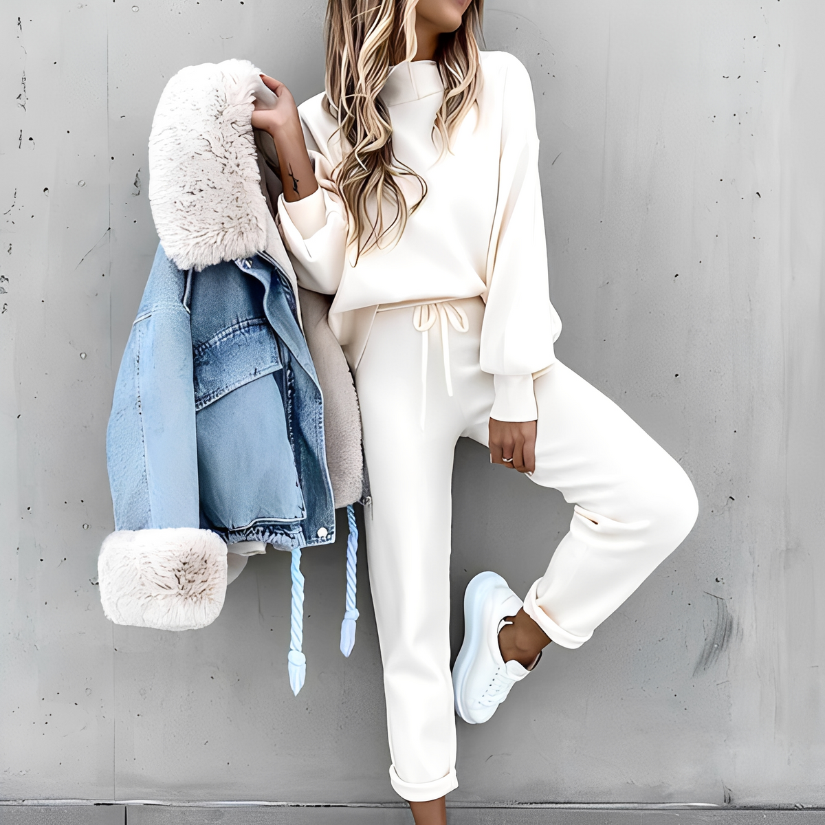 Cyntia - Weiches, warmes Loungewear-Set für Damen